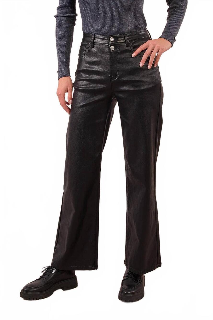 NEW MOLLY BRACKEN women's kayla wide leg pants in black
